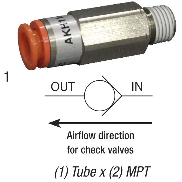 Ball Valve Straight, 3/8in Tube x 1/4in MPT, Parflex Propylene ***made to order item*** Car Wash Superstore