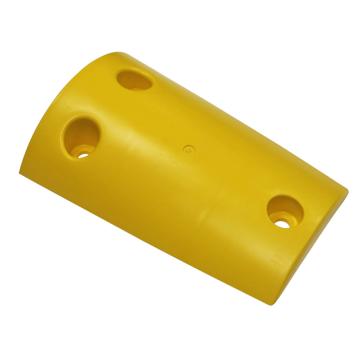 Tuff Curb 18in L End Cap Section, Polyethylene, Yellow Car Wash Superstore