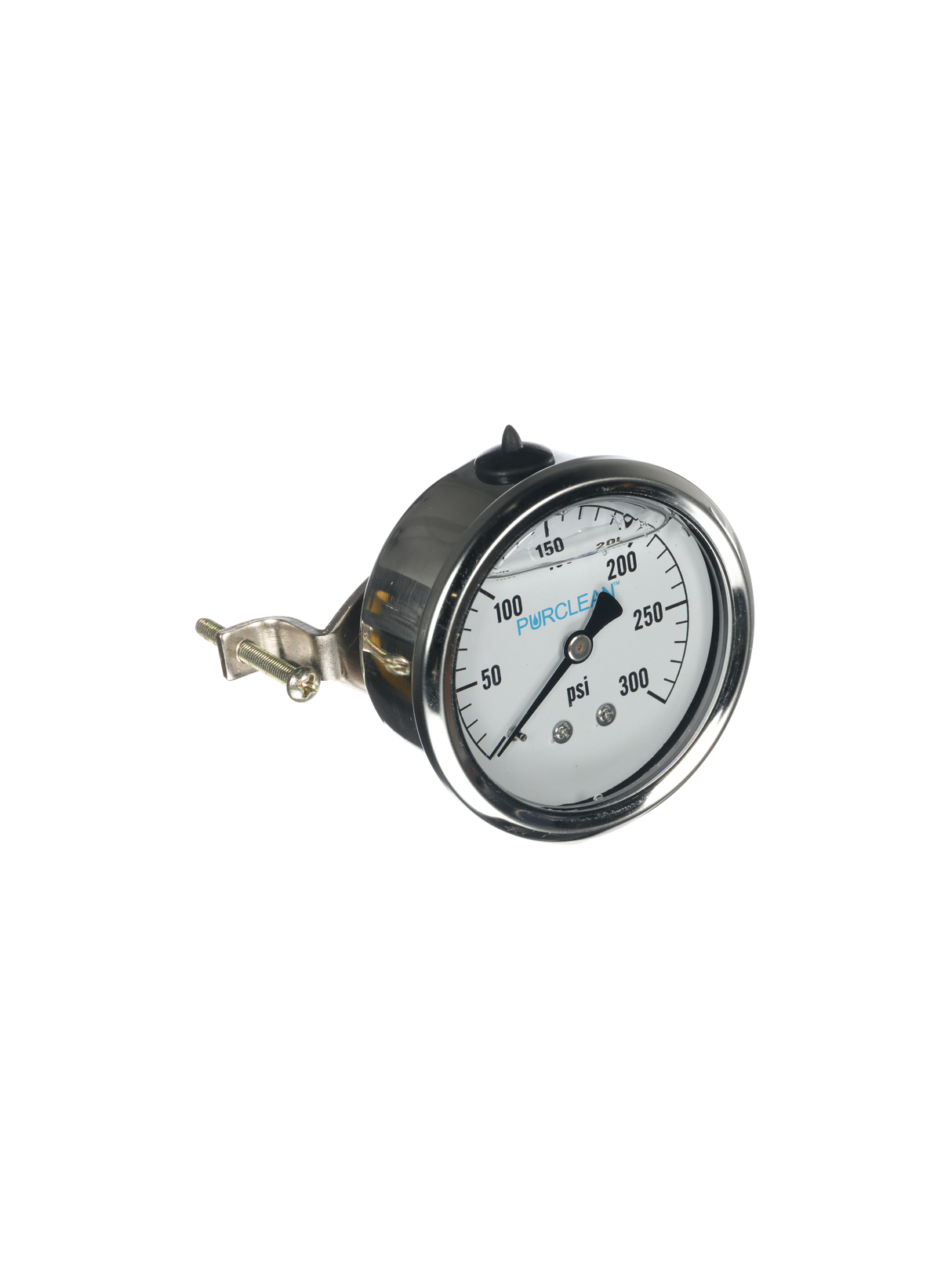 PurClean 0-300 PSI Pressure Gauge, No-Lead, Back Mount PurClean