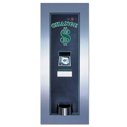 American Changer Rear Load Bill Changer With Pyramid Validator 500 Notes, 2600 Quarter/Token or $1600 $1 Coins, Dimensions: 8-1/2'' W x 26'' H x 13'' D