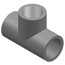 CWS PVC Gray 1/2'' FPT Sch 80 Tee CWS