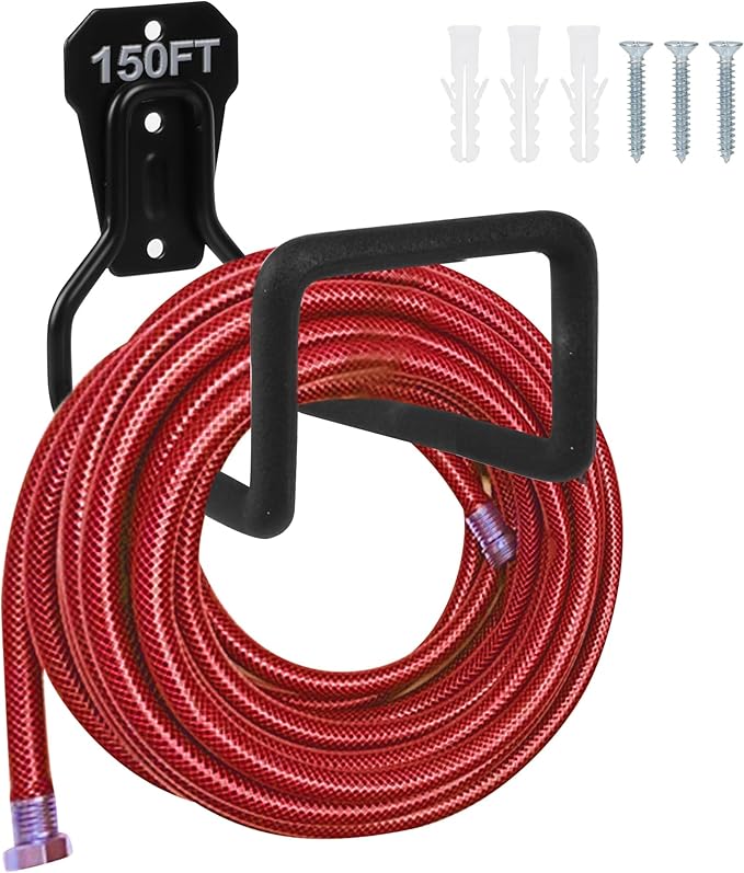 Metal Garden Hose Holder- Wall Mounted Water Hose Holder Car Wash Superstore