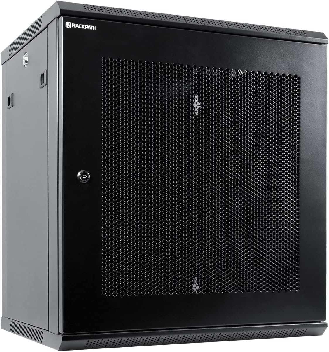 10U Rack Enclosure, Wall Mount Rack, Low Profile Switch Depth Cabinet, Hinged Back Rack Enclosure Cabinet, Black (SRW10US) Car Wash Superstore