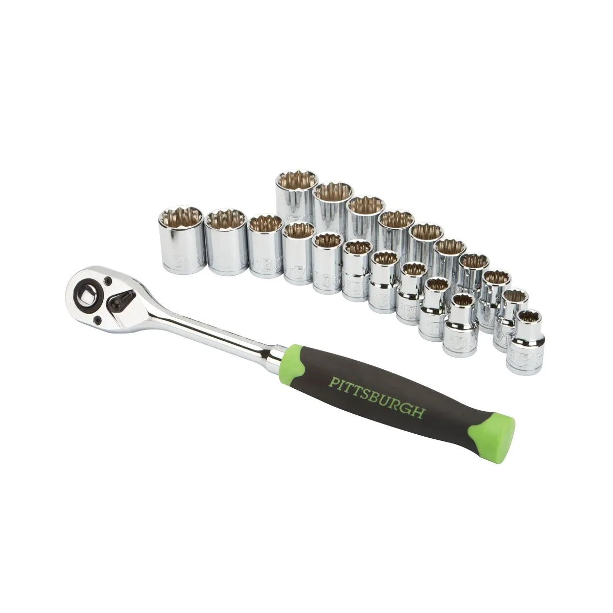 1/2 in. Drive SAE & Metric High Visibility Socket Set, 21 Piece Car Wash Superstore