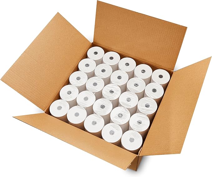 (25 Rolls) 3 1/8 x 230 Thermal x 70m) 48 GSM Car Wash Superstore