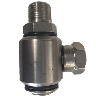 JE Adams Stainless Steel High-Pressure 90° Boom Swivel