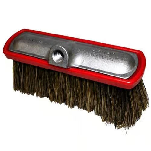 Erie Brush Hogs Hair Brush with Red Plastic Head and Red Rubber Bumper