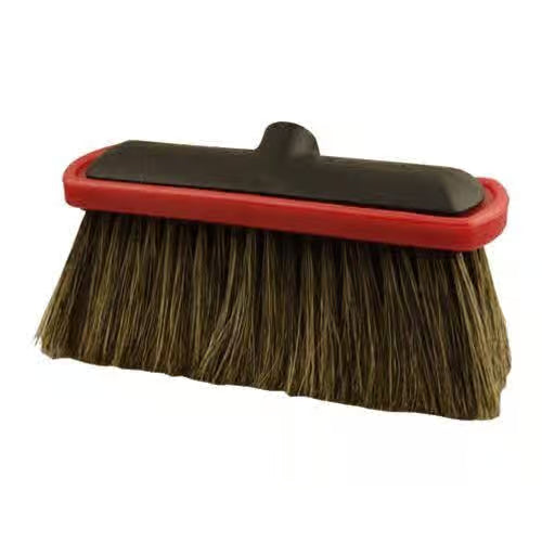 Erie Brush Hogs Hair Brush- 4-1/4'' with Red Plastic Head and Red Rubber Bumper Erie Brush