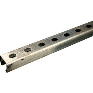1-5/8" x 1-5/8" x 10' 12ga Stainless Steel Half Slot Strut Channel Car Wash Superstore