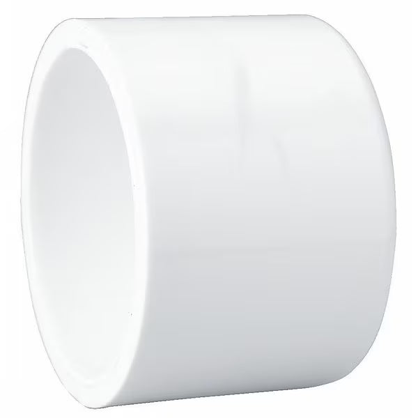 PVC Cap, Socket, 6 in Pipe Size, Schedule 40