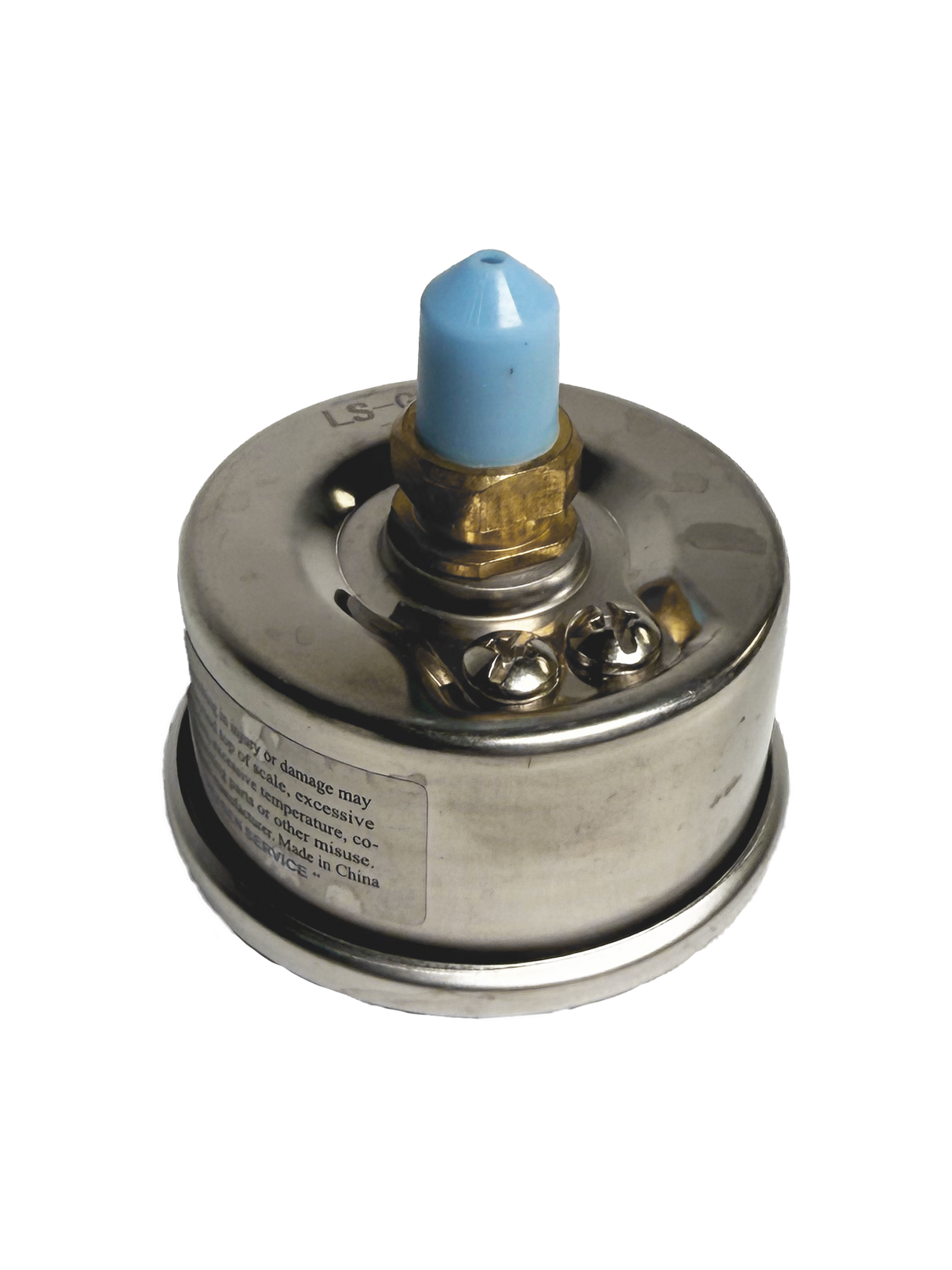 CWS 1/8'' 2'' D 0-160 PSI Rear Mount Liquid Filled Pressure Gauge CWS