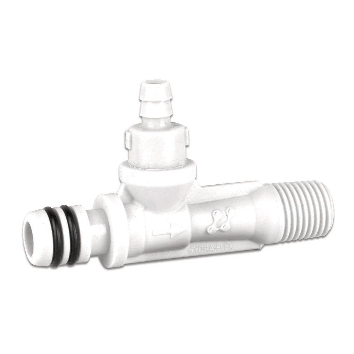 Hydra-Flex Chem-Flex PC1 x 1/4'' MPT White Chemical Injector Hydra-Flex