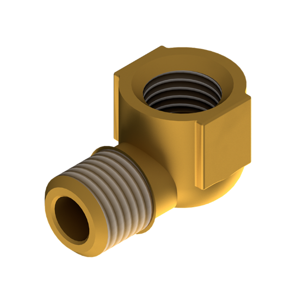 Motor City Fitting Elbow 1/4 Street Brass