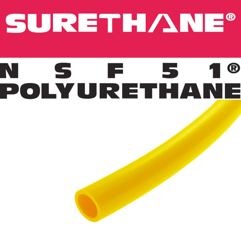 Advanced Technology Products Yellow Surethane NSF 51 Polyurethane 1/2'' x 500' Tubing Advanced Technology Products