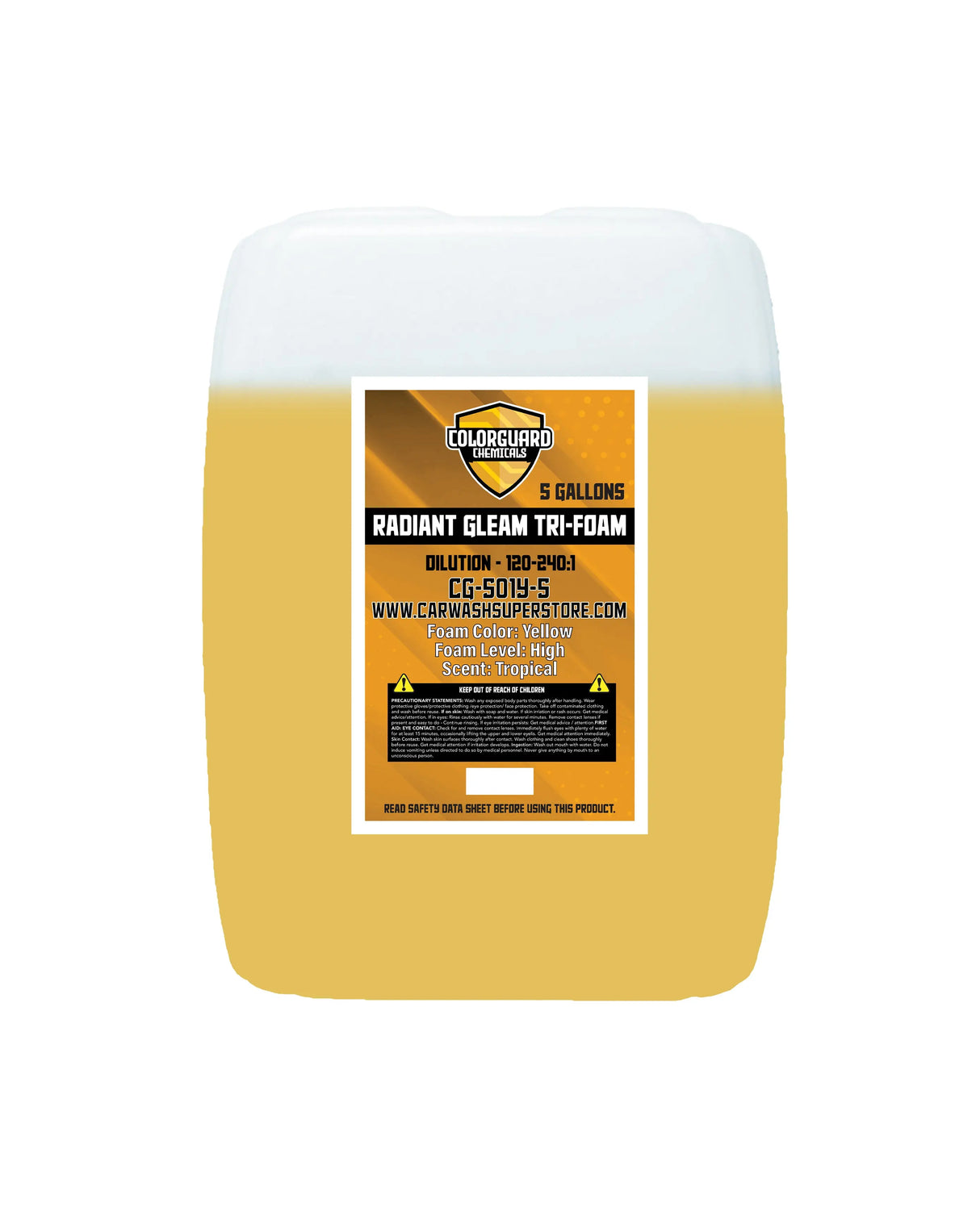 ColorGuard Yellow Radiant Gleam Tri-Foam ColorGuard