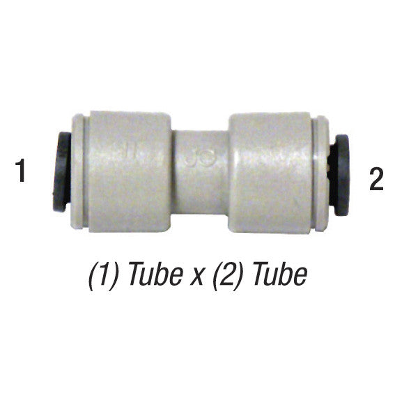 John Guest Straight Union Connector, 3/8in Tube x 3/8in Tube, 150PSI Car Wash Superstore