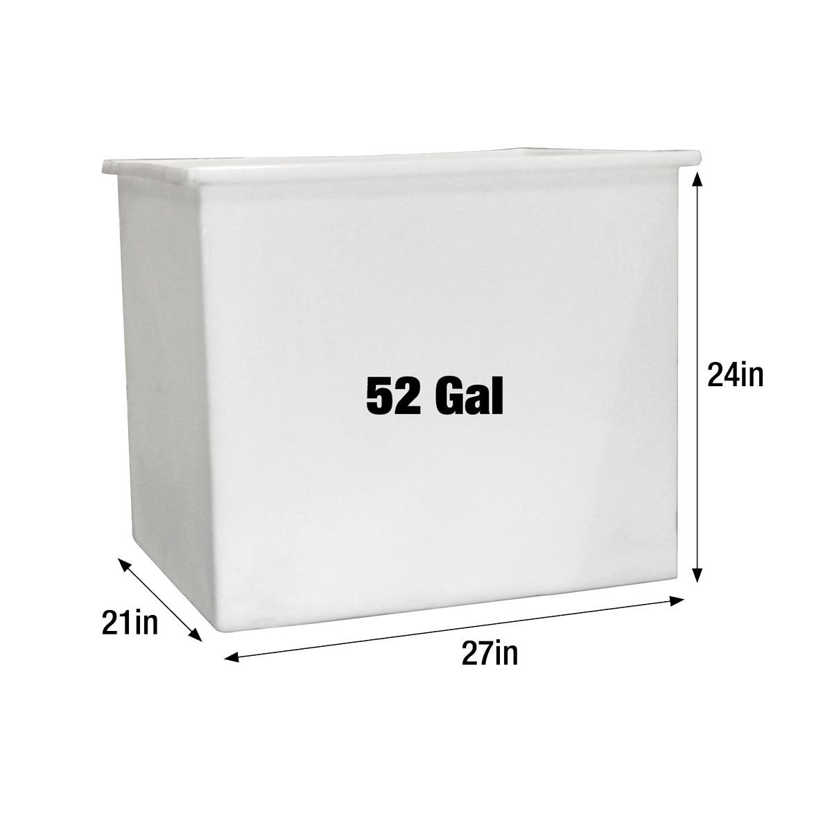 Tank 52-Gallon Rectangular R212724A Car Wash Superstore