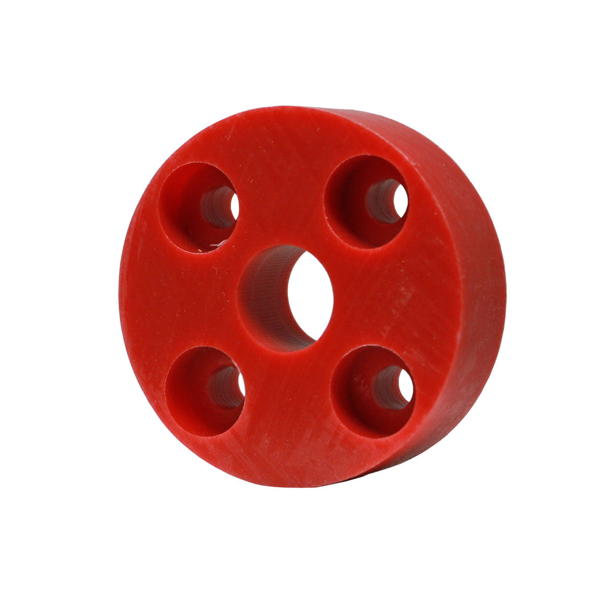 Peco Bearing, 4-Bolt Flange, 1in Hole Dia. UHMW Bushing, Red, 530001 Sonny's