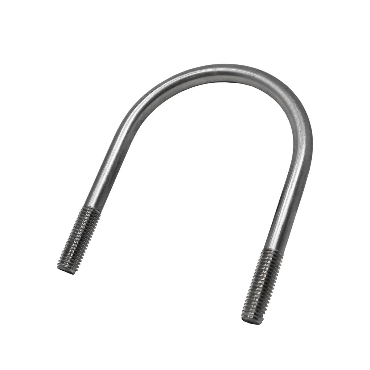U-Bolt, 1/2-13in x 4 x 5-1/2in RD, 1-1/2in Thread, Stainless Steel, 60019 Car Wash Superstore