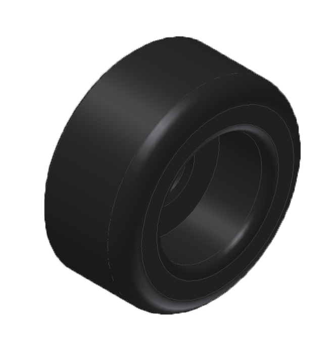 UHMW Small Button Bumper, 9/32 I.D. Black Car Wash Superstore
