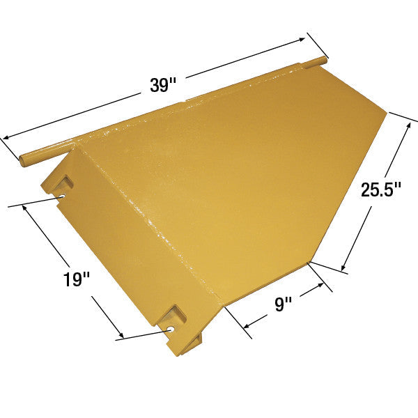 Sonny's Surface Conveyor, Entrance End Cover Plate, 39in x 25-1/2in x 9in x 19in Car Wash Superstore