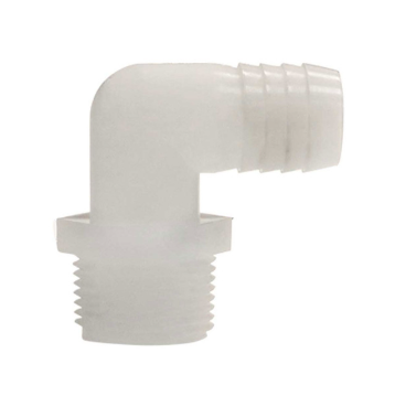 90° Elbow, 3/4in MPT x 3/4in Hose Barb, Nylon Sonny's