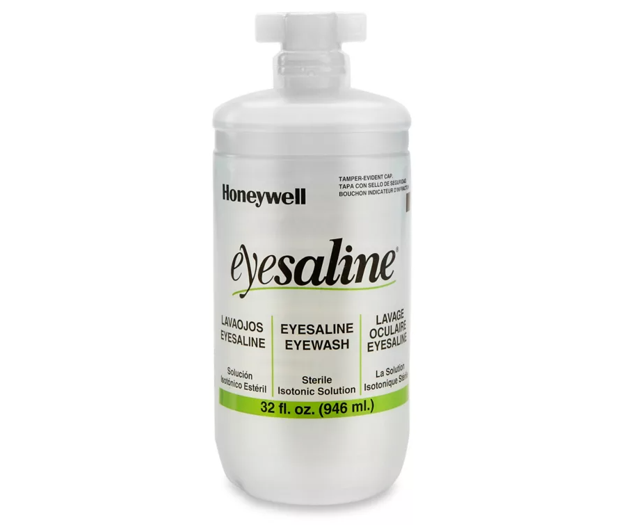 CWS 32 Oz. Saline Refill Bottle for Eye Wash Stations