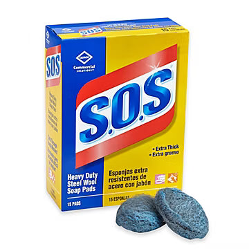 S.O.S 98014 Steel Wool Soap Pad (50 Count)