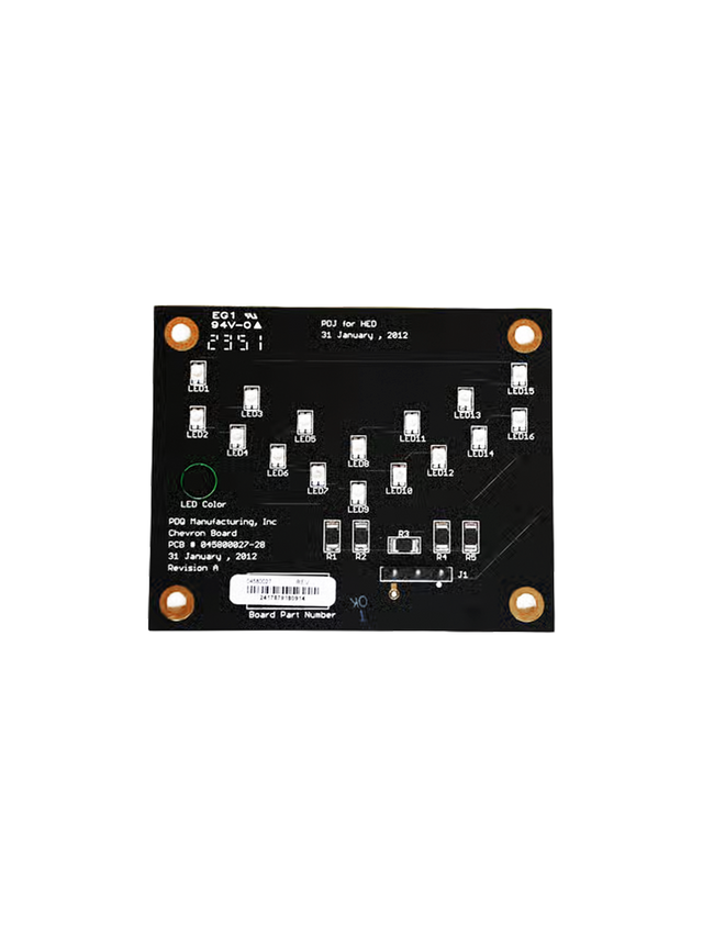 PDQ Green Chevron LED Circuit Board for In-Bay Sign PDQ
