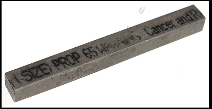 PDQ Stainless Steel Undersized Replacement Key PDQ