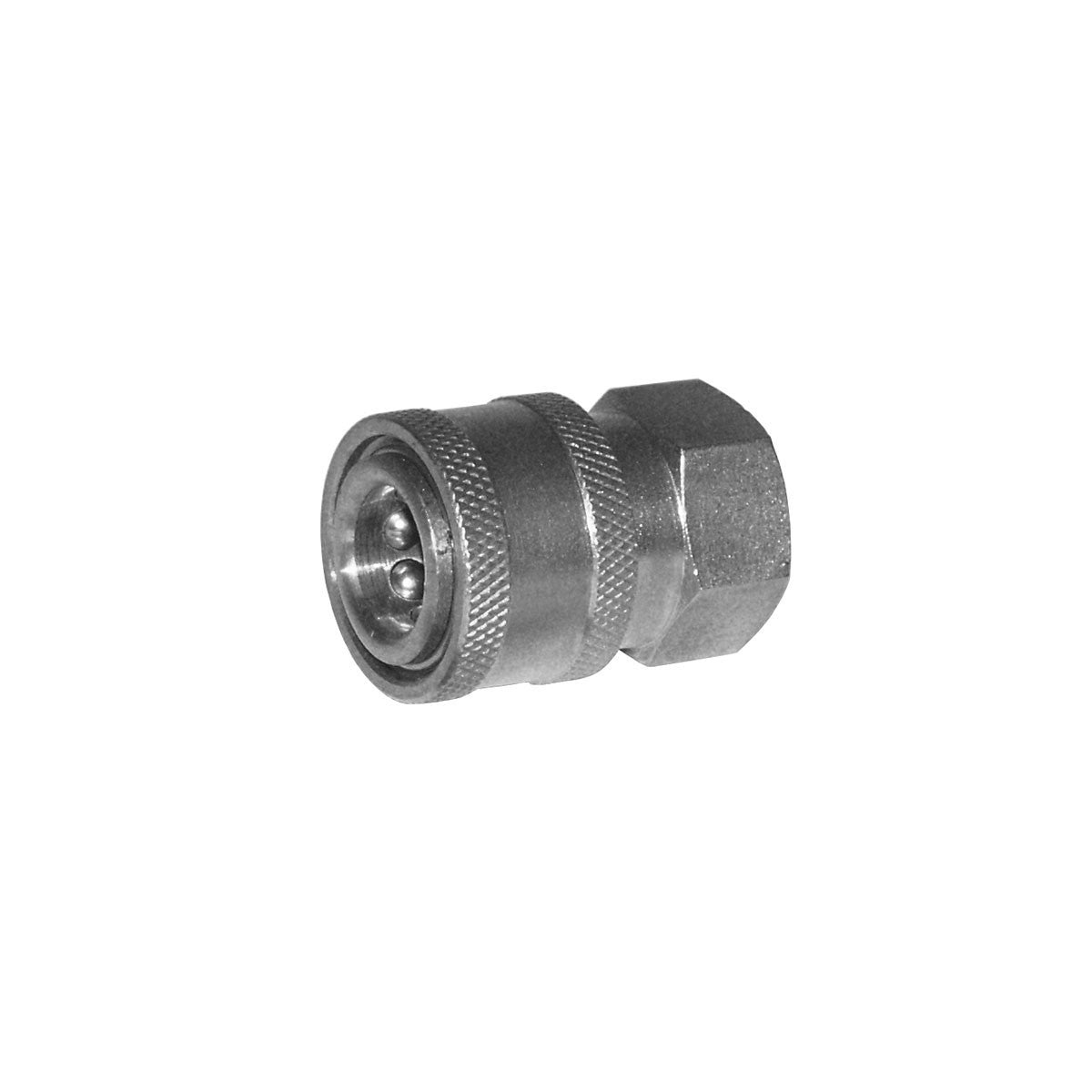 Quick-Disconnect Socket, 1/4in FPT, 7500PSI, Stainless Steel Car Wash Superstore