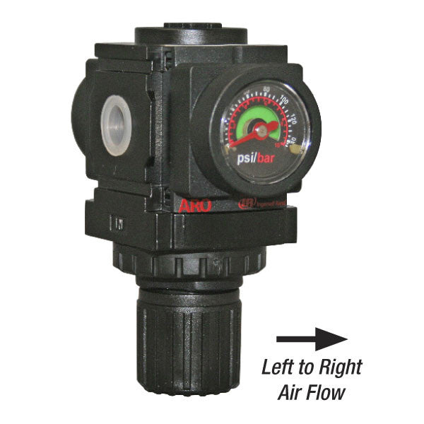 Air Regulator with Gauge, 1/4in FPT, 250PSI, 1000 Series, ARO R37121-600 Car Wash Superstore