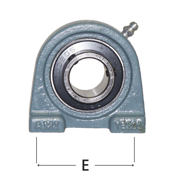 Tapped Base Pillow Block Bearing, 2-Bolt, 1-1/4in Shaft Dia. AMI UCTB206-20 Car Wash Superstore