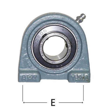 Tapped Base Pillow Block Bearing, 2-Bolt, 1-1/4in Shaft Dia. AMI UCTB206-20 Car Wash Superstore