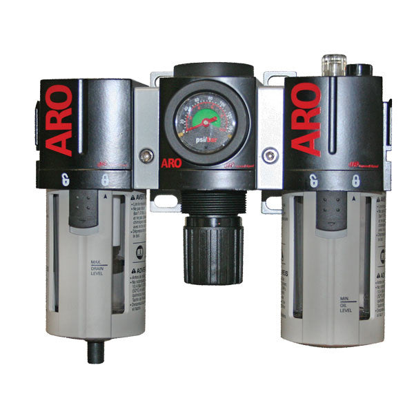 Air Filter Regulator Lubricator, Modular 3/8in FPT, 2000 Series, ARO C38331-800 Car Wash Superstore