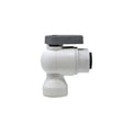 Ball Valve Elbow, 1/4in FPT x 3/8in Pushlock Car Wash Superstore