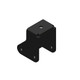 TBG300, Bumper Bracket Short, Passenger Side, Powder Coated, Black Sonny's