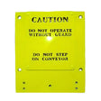 Peco Conveyor Exit Trap Door Base Plate is only used on PECO Deluxe/Ultimate Series Conveyors with caution plate and bolts, 510081 Car Wash Superstore