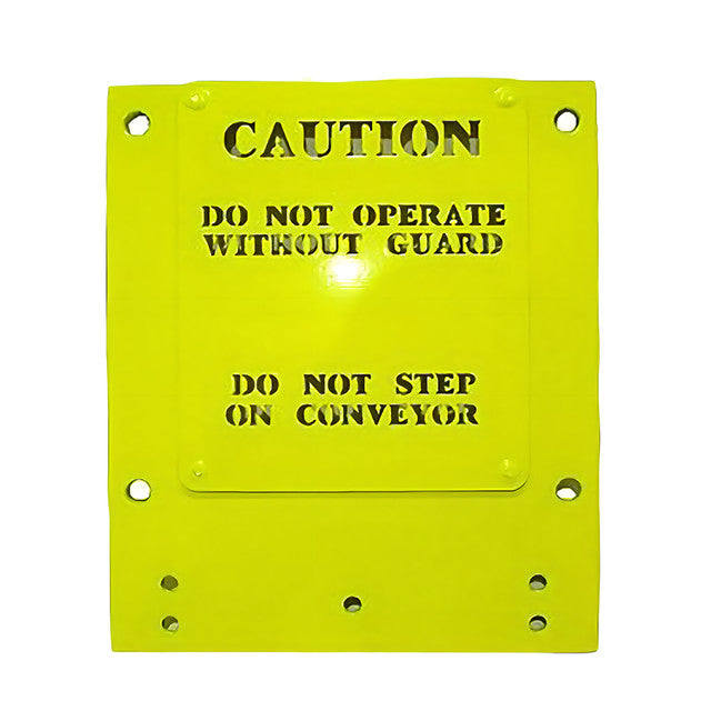 Peco Conveyor Exit Trap Door Base Plate is only used on PECO Deluxe/Ultimate Series Conveyors with caution plate and bolts, 510081 Car Wash Superstore