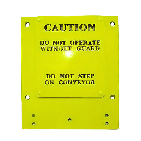Peco Conveyor Exit Trap Door Base Plate is only used on PECO Deluxe/Ultimate Series Conveyors with caution plate and bolts, 510081 Car Wash Superstore