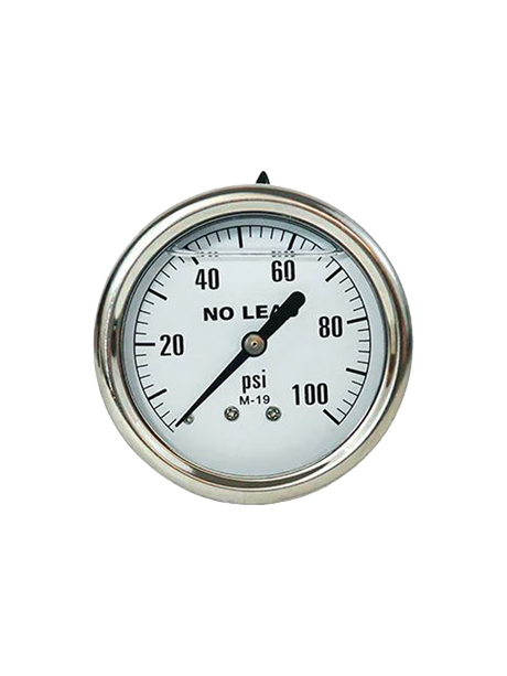 PurClean 0-100 PSI Pressure Gauge, No-Lead, Back Mount PurClean