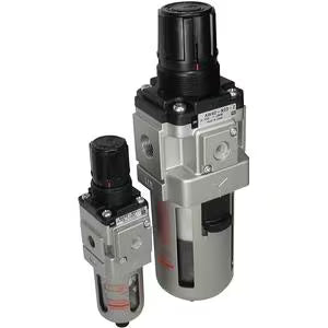 Air Filter Regulator With Gauge 1/4in FPT Right to Left