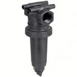 BANJO Inline Strainer: Polypropylene, 1 in, NPT, 80 mesh, 300 psi, 8 31/32 in Ht, 3 7/8 in Lg, Black Car Wash Superstore