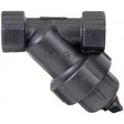 BANJO Y Strainer: Polypropylene, 1 in, NPT, Mesh, 40 mesh, 213 psi, 7 1/2 in Ht Car Wash Superstore