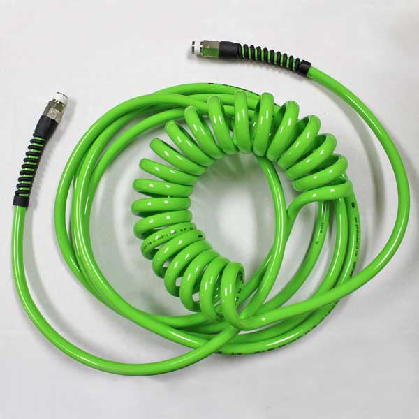 Technithane Poly Black 1/4'' x 25' Auto Spiral Hose