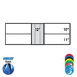 SFB21 Bottom Motor Side Washer NeoGlide Hush Set for Drive and Passenger Side, 21in Hub, Black Car Wash Superstore