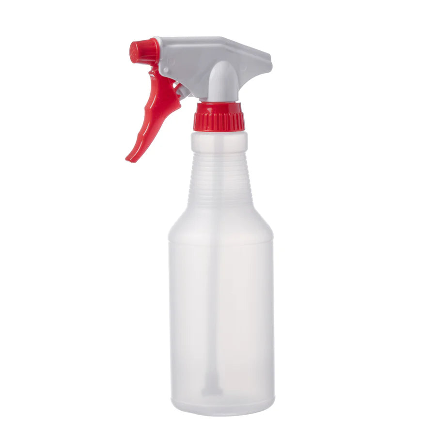 Spray Bottle with RED Spray Tigger, 16oz