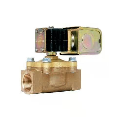 DEMA Brass 3/4'' FPT 24 VAC Normally Closed Solenoid Valve with DIN Coil DEMA