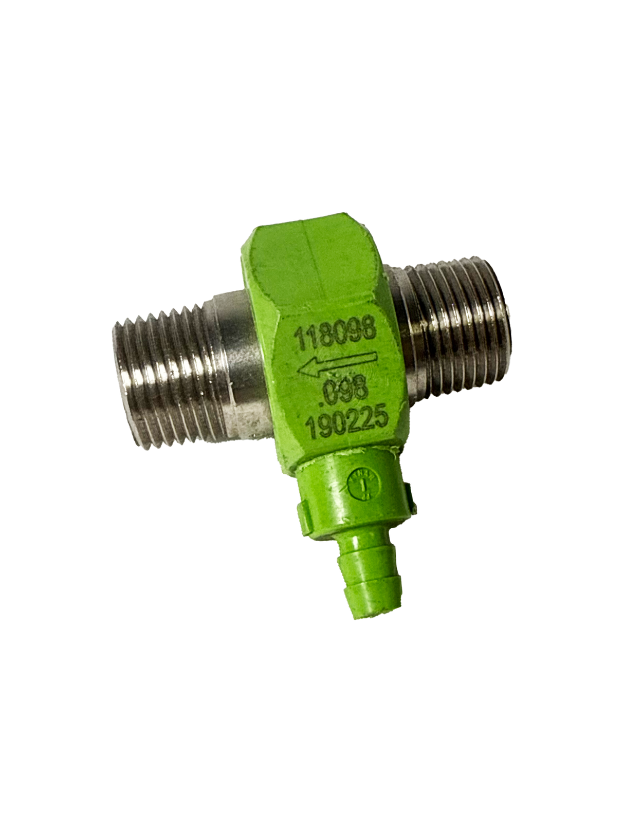 PDQ Stainless Steel and Kynar Chemical Injector - Green, .098" Orifice