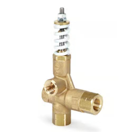 Cat Pumps 1/2" Regulator/Relief Valve, Brass, GPM Range: 1.0-21.0, PSI Range: 230-2600 Car Wash Superstore